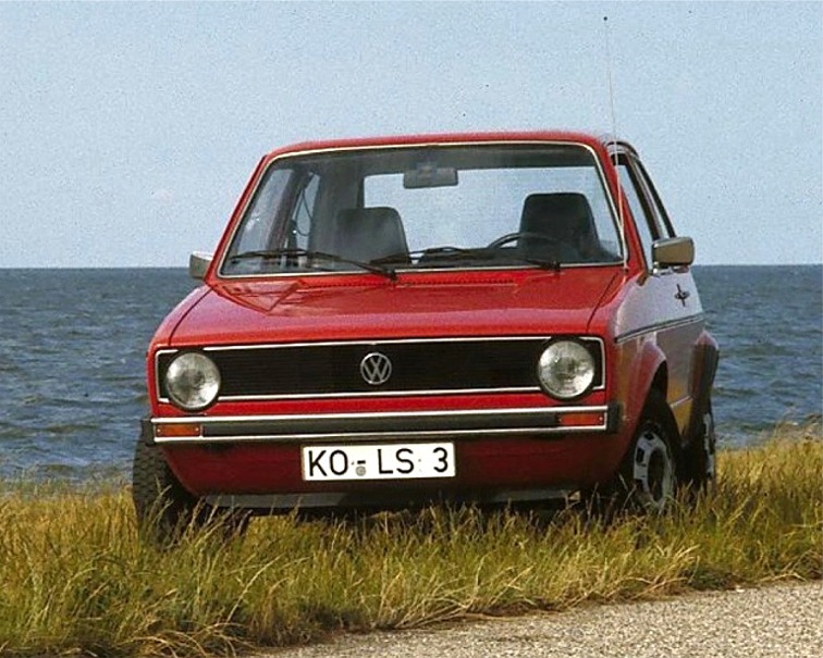 Foto eines VW Golf der ersten Generation aus dem Jahr 1974